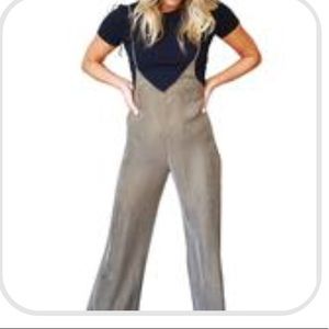 Olive Green Romper/ Overalls